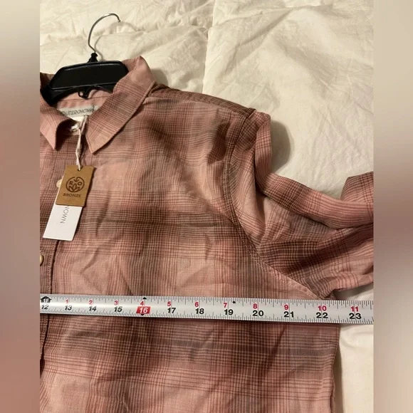 Outerknown Winddrift Plaid Button-Up Women's Top - NWT - Size L - Picture 11 of 12